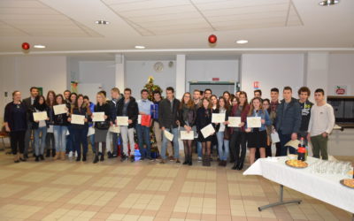 Remise des diplômes du baccalauréat à la cité scolaire